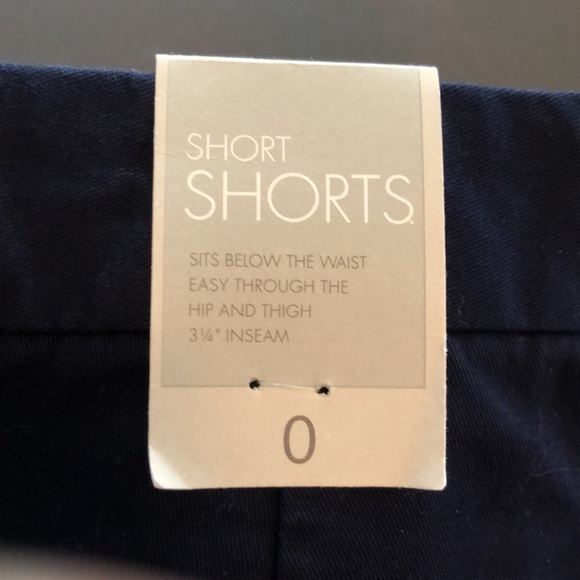 Gap Navy Short Shorts Size 0 - Picture 9 of 10